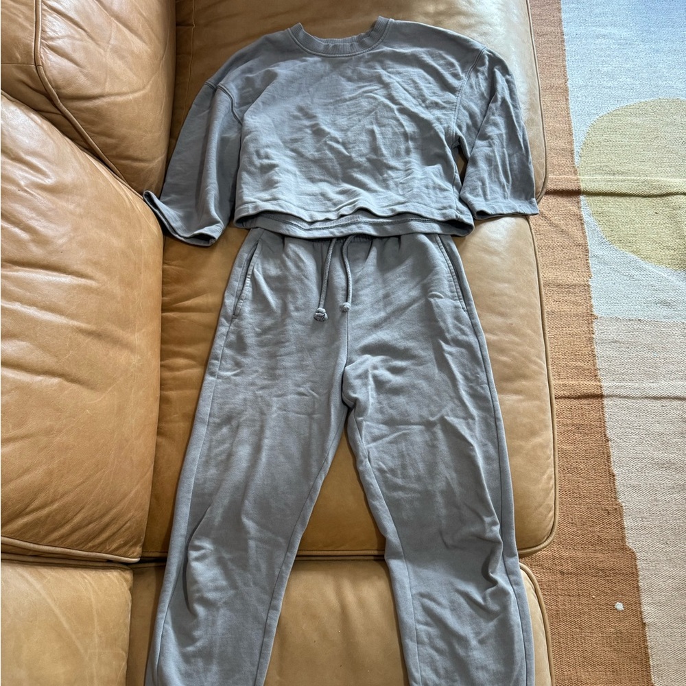 Zara Gray Women's Jogger Set